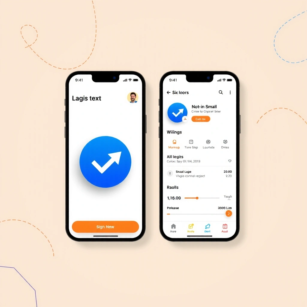 Mobile app design showcasing user-friendly interface and modern design principles