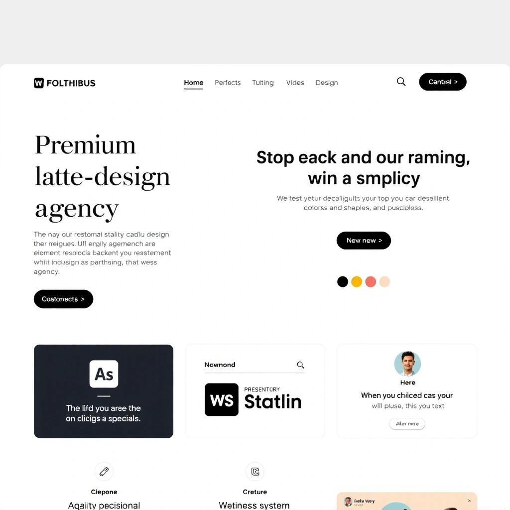 Modern web design showcase